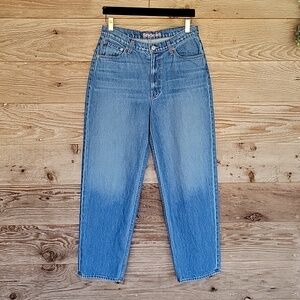 MOTHER Size 29 High Waist Double Stack Ankle Straight Jeans Delicious Memories